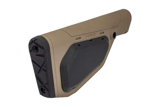 The Hera Arms HRS fixed stock features a thick rubber buttpad